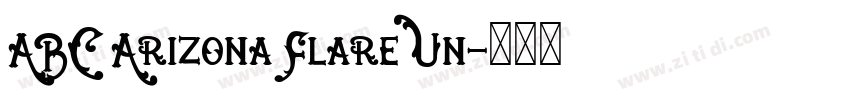 ABC Arizona Flare Un字体转换